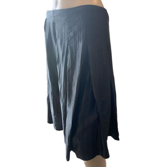 Mossimo Black Knee-Length Pleated Elastic Waistband Fairy Grunge Skirt Size 2 - Picture 9 of 13